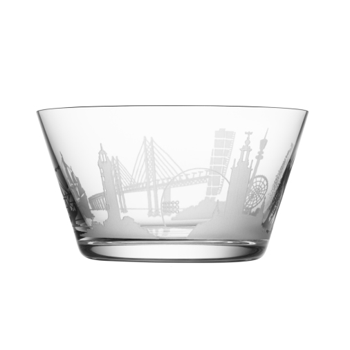 Kristallskål Orrefors Sweden Cities